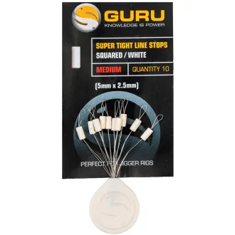 Guru Super Tight Line Stops Squared White Medium