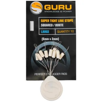 Guru Super Tight Line Stops Squared White Large