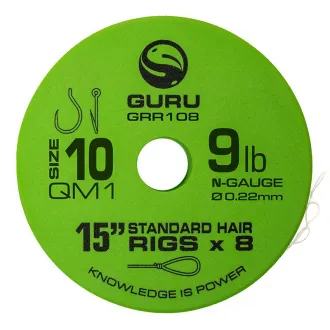 Guru QM1 Standard Hair Rig 15 Inch 0,19 mm 10