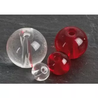 Iron Claw Glass Beads Red 10 mm