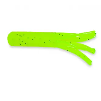 Iron Claw Moby Tube 6,5 cm Chartreuse Black Flakes