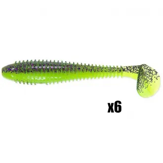 Keitech FAT Swing Impact 3,8 Inch Purple Chartreuse (BA-Edition)