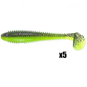 Keitech FAT Swing Impact 4,8 Inch Purple Chartreuse (BA-Edition)