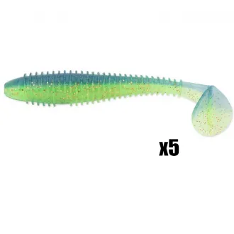 Keitech FAT Swing Impact 4,8 Inch Lime/Blue