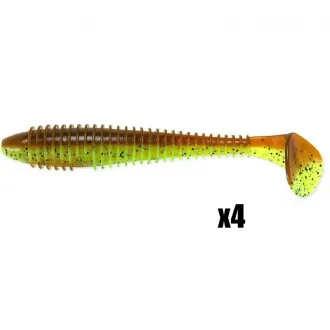 Keitech FAT Swing Impact 5,8 Inch Motoroil/Chartreuse