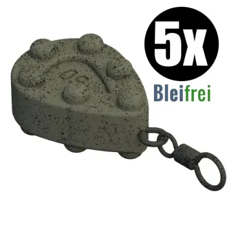 KL Angelsport Stubby Pear Swivel Bleifrei 5 Stück