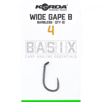 Korda Basix Wide Gape Barbless 4