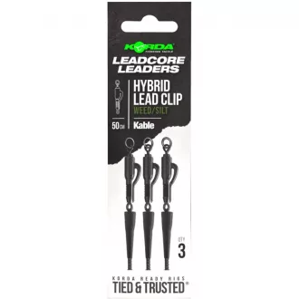 Korda Kable Leadcore Leader Hybrid Lead Clip 50 cm Weed