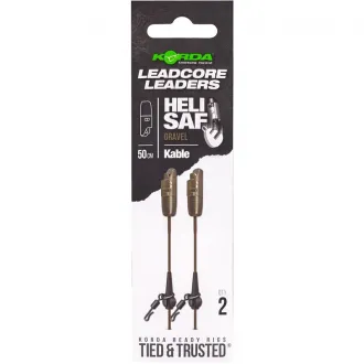 Korda Kable Leadcore Leader Heli Safe Gravel 50 cm