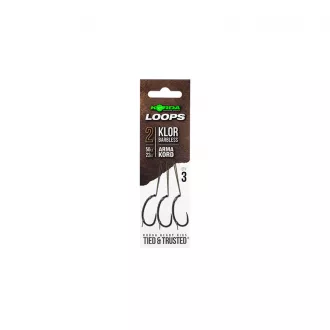 Korda Loop Rigs Klor Size 2 Barbless 50 lb