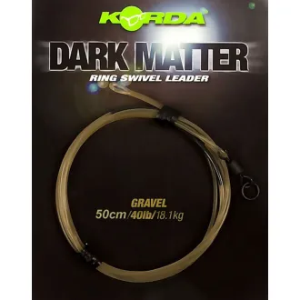 Korda Dark Matter Kamo Ring Swivel Leader 50 cm Gravel