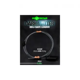 Korda Dark Matter Heli-Safe Leader 40 lb 50 cm Clear