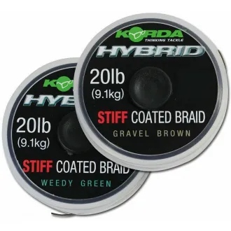 Korda Hybrid Stiff Coated Braid 15 m 20 lb Weedy Green