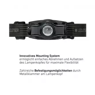 LED Lenser MH3 Stirnlampe Grey