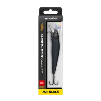 Lieblingsköder Zander/Hecht-Wobbler 100 F2 Mr. Black