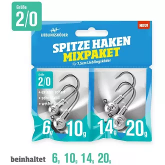 Lieblingsköder Spitze Haken 2/0 Mixpaket