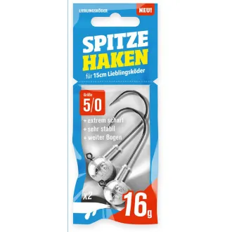 Lieblingsköder Spitze Haken 5/0 - 16 g