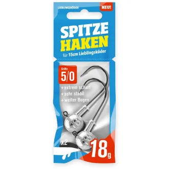 Lieblingsköder Spitze Haken 5/0 - 18 g