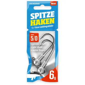 Lieblingsköder Spitze Haken 5/0 - 6 g