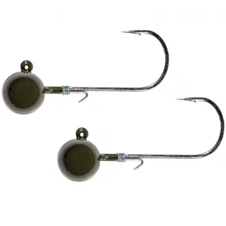 #LMAB Tungsten Round Jig Green Pumpkin #1 7,2 g