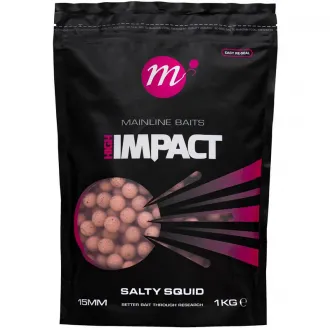 Mainline Baits Hi Impact Boilies Salty Squid 1 kg 15 mm