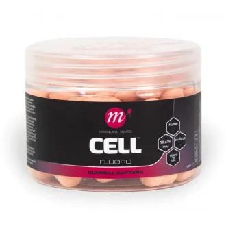 Mainline Baits Cell Fluoro Dumbell Wafters 12 x 15 mm Pink