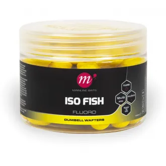 Mainline Baits ISO Fish Fluoro Dumbell Wafters Yellow 12 x 15 mm