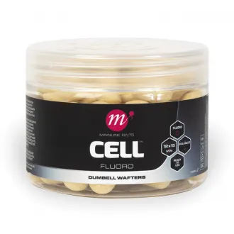 Mainline Baits Cell Fluoro Dumbell Wafters 12 x 15 mm White