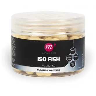 Mainline Baits ISO Fish Fluoro Dumbell Wafters White 12 x 15 mm
