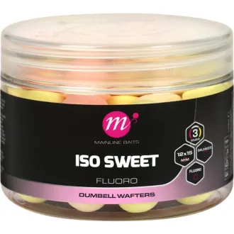 Mainline Baits Fluoro Dumbell Wafters Pink Yellow White ISO Sweet 12 x 15 mm