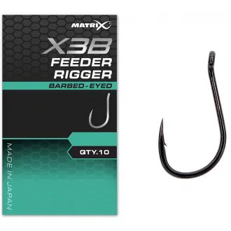 Matrix X3B Feeder Rigger Barbed Eyed #10