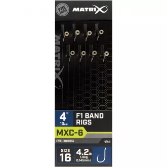 Matrix MXC-6 F1 Band Rigs 10cm Size 16 Barbless 0,145mm