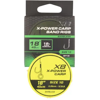Matrix X8 X-Power Carp 45 cm Band Rigs Size 10