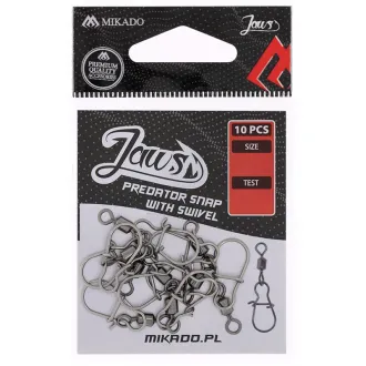 Mikado Wirbel Jaws Predator Snap Größe XS 5,5 kg - 10 Stück