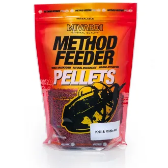 Mivardi Method Pellets 750 g 2,8 mm Krill & Robin Red