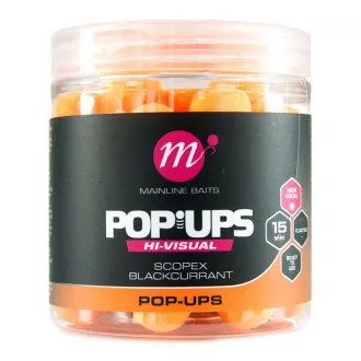 Mainline Baits Hi Visual Pop Ups 15 mm Scopex & Blackcurrant