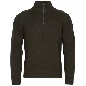 Pinewood Värnamo Herren Pullover Darkgreen Melange