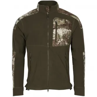 Pinewood Smaland Hunters Camou Herren Fleecejacke Hunting Brown Strata