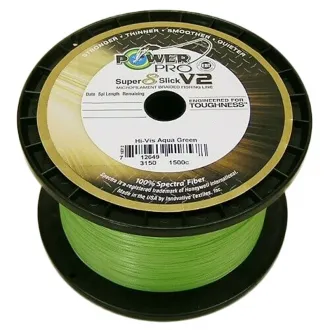 Power Pro Super 8 Slick V2 Aqua Green Meterware 0,23 mm17 kg