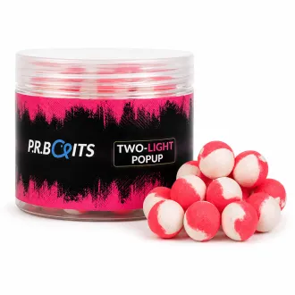 P.R. Baits Two-Light Pop Ups Pink/White 16 mm