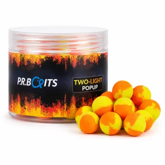 P.R. Baits Two-Light Pop Ups Yellow/Orange 16 mm