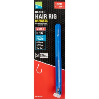 Preston Banded Hair Rig Barbless 10 cm 0,19 mm 14