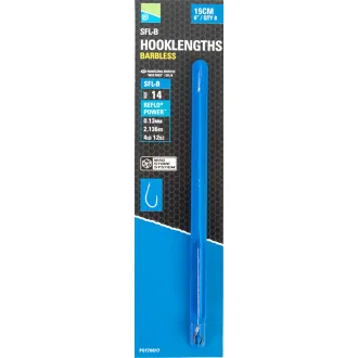 Preston SFL-B Hooklengths 15 cm 0,11 mm 18