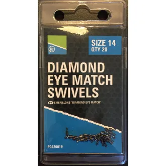 Preston Diamond Eye Match Swivels 14