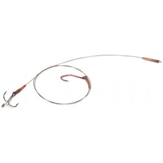 4 camo 60 cm Pike Bottom Rig Leader Quantum Mr
