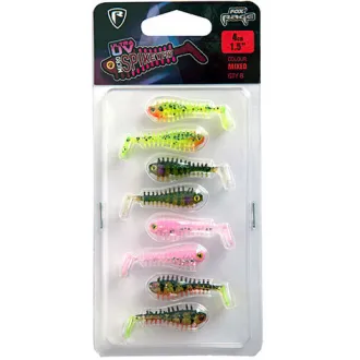 FOX Rage Micro Spikey Fry 4 cm UV Mixed Colour Pack