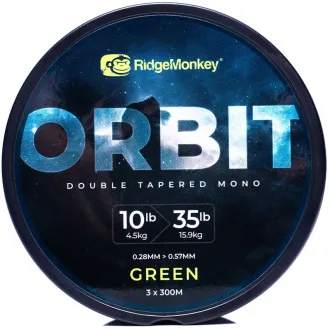 RidgeMonkey RM Tec Orbit Double Tapered Mono 10/35 lb Green
