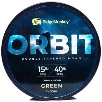 RidgeMonkey RM Tec Orbit Double Tapered Mono 15/40 lb Green
