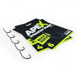 RidgeMonkey Ape-X Straight Point Barbed Size 4 Bulk Pack 25 StÃ¼ck