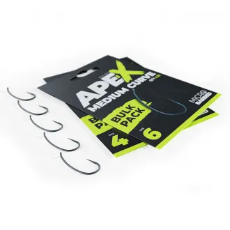 RidgeMonkey Ape-X Medium Curve Barbed Size 6 Bulk Pack 25 StÃ¼ck